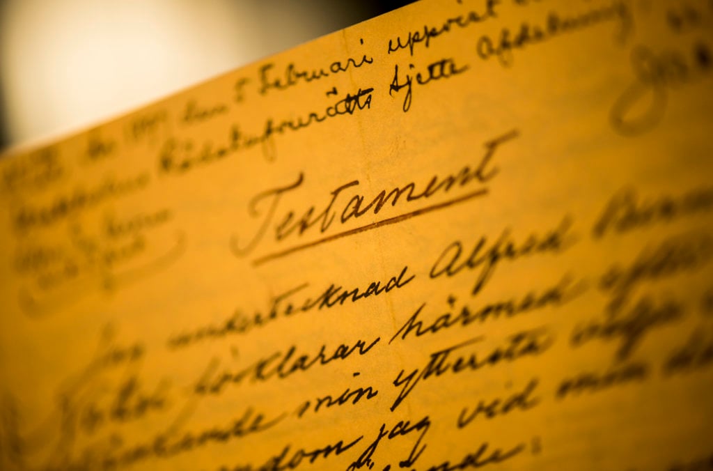 Alfred Nobel will (2)
