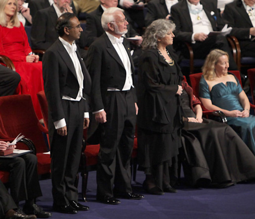 Close-up of the Nobel Laureates in Chemistry