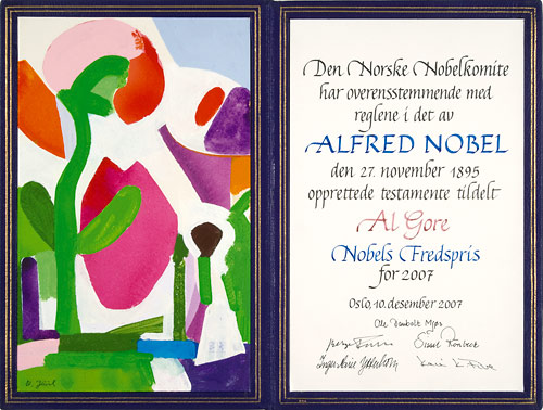 Nobel diploma