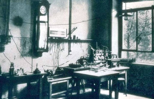 Wilhelm Röntgen's laboratory Â at the University of WÃ¼rzburg, where he made his discovery of x-rays